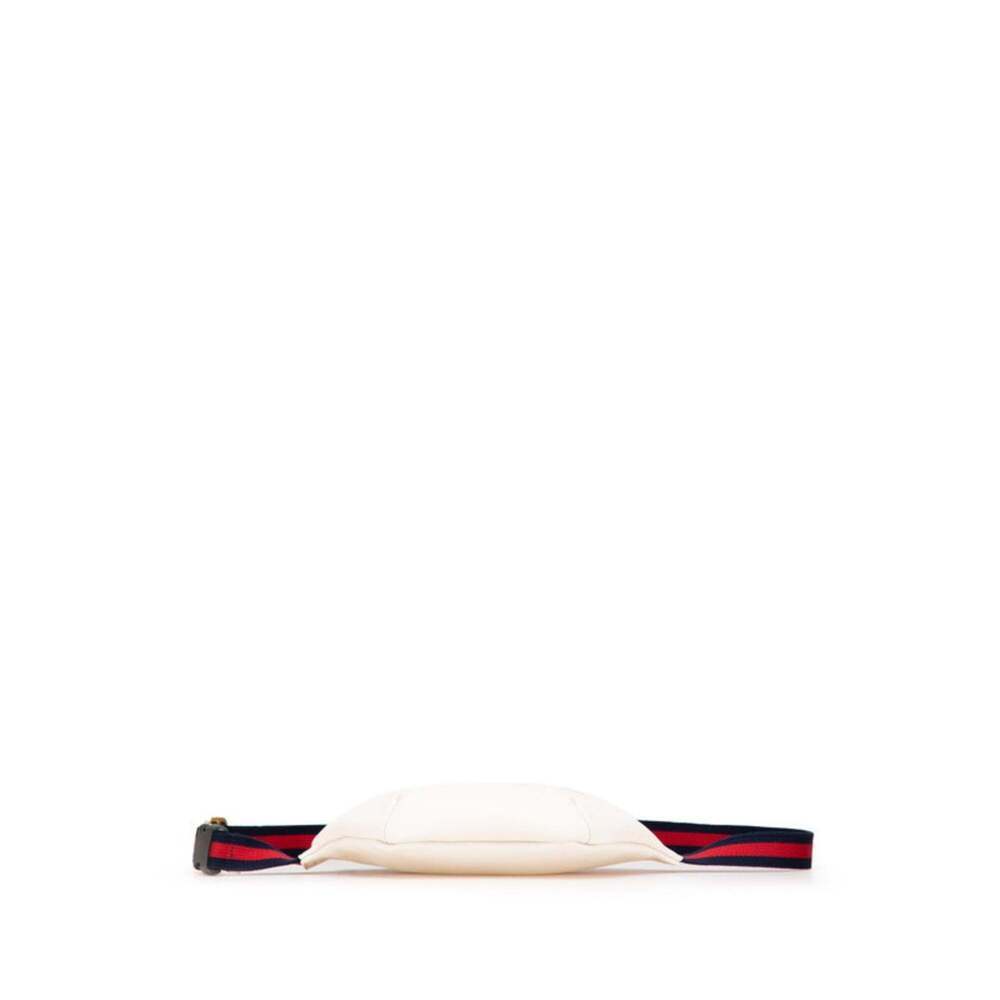 GUCCI White Leather Fanny Pack - Picture 3 of 11